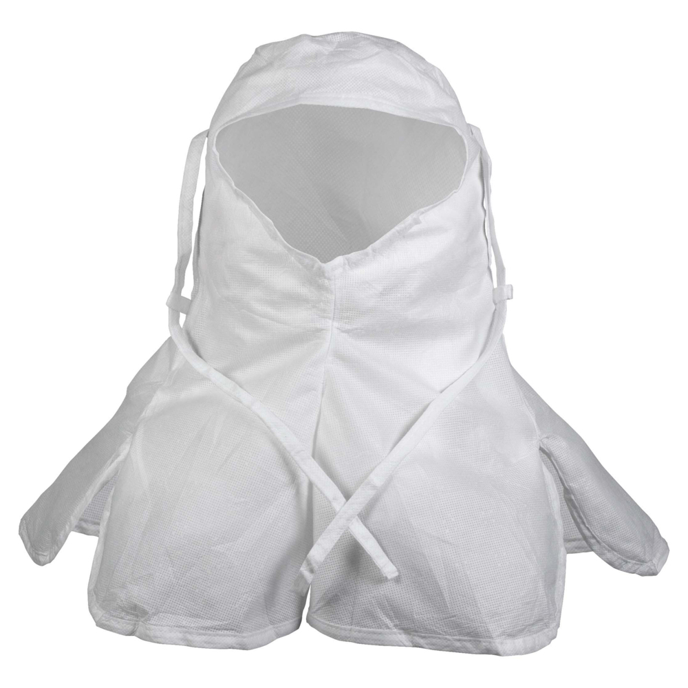 Kimtech™ A5 Sterile Hood with ties 25797 - White, Universal, 100 (100 total) - 25797