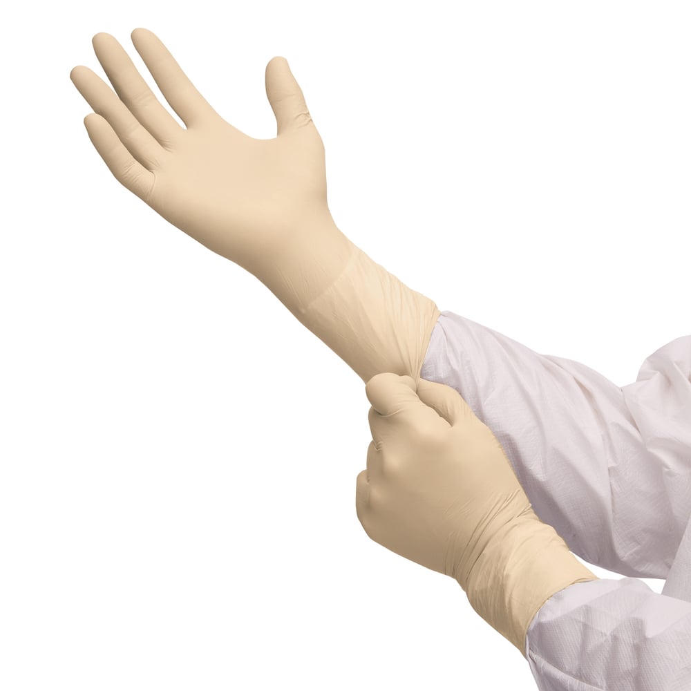 Kimtech™ G3 Sterile Latex Hand Specific Gloves HC1385S - Natural, 8.5, 10x20 pairs (400 gloves), length 30.5 cm - HC1385S