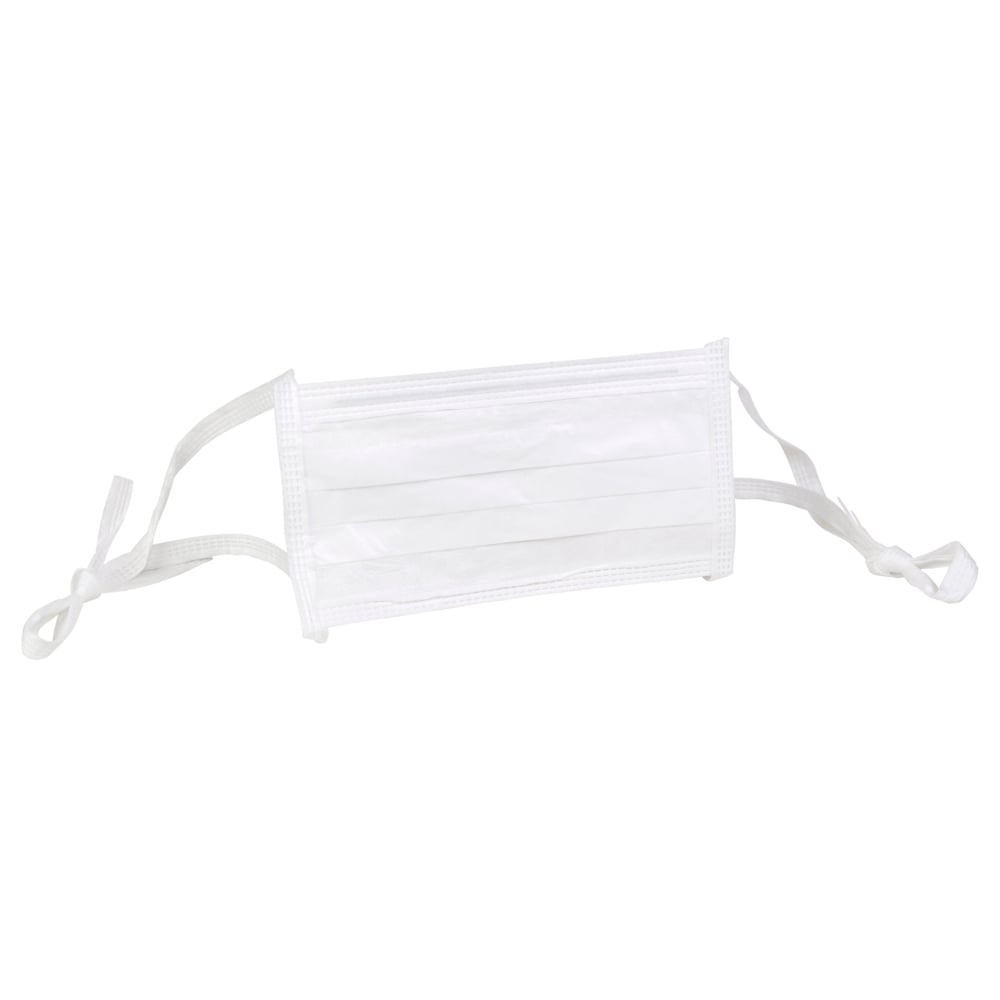 Kimtech™ M3 Sterile, gefaltete Gesichtsmaske mit Bändern 62467 – 18 cm breit, 200 sterile Gesichtsmasken - 62467