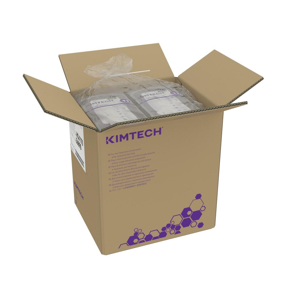 Gants blancs de forme anatomique en nitrile Kimtech™ G3 - HC61170, blanc, taille 7, 10 x 20 paires (400 gants), longueur 30,5 cm - HC61170