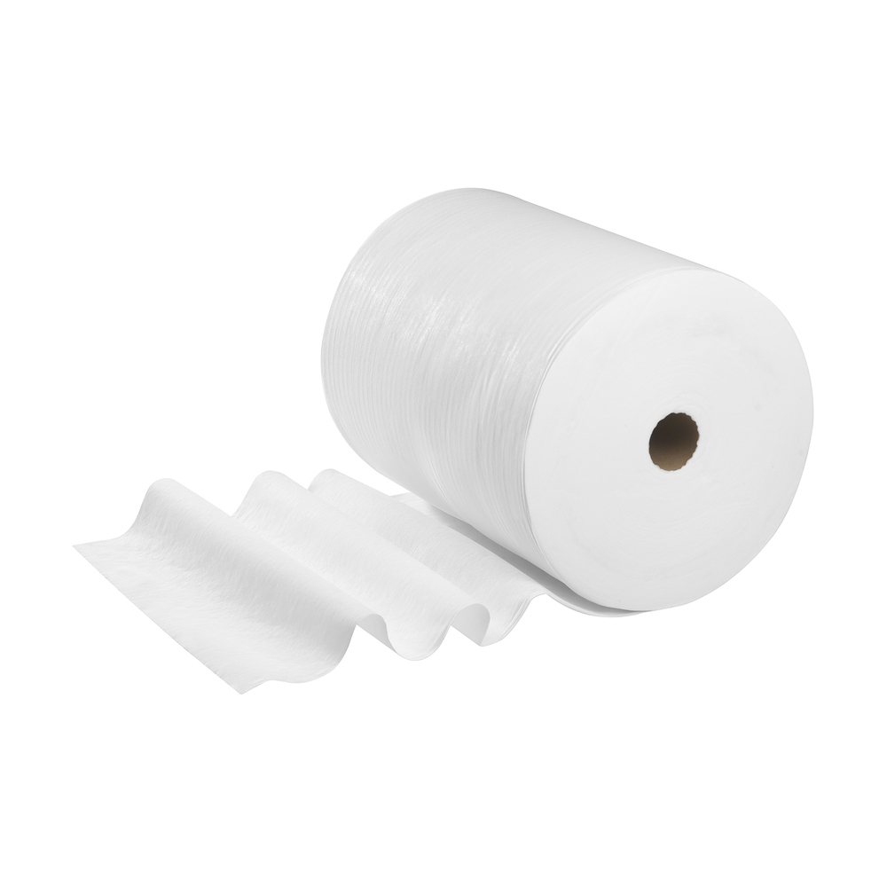 Chiffons WypAll® X60 6036 - 1 grand rouleau de 750 chiffons blancs, 1 épaisseur - 6036
