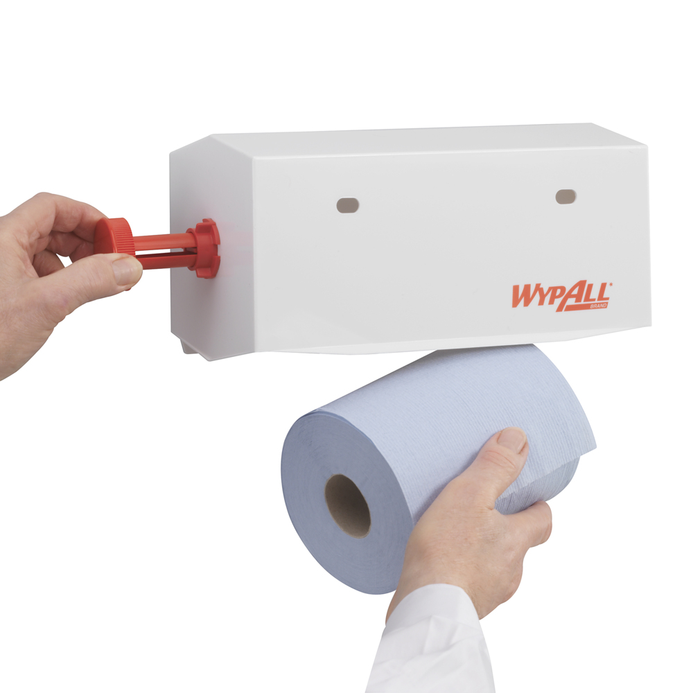 WypAll® Rolled Hand Towel Dispenser 7041 - White, 25cm - 7041