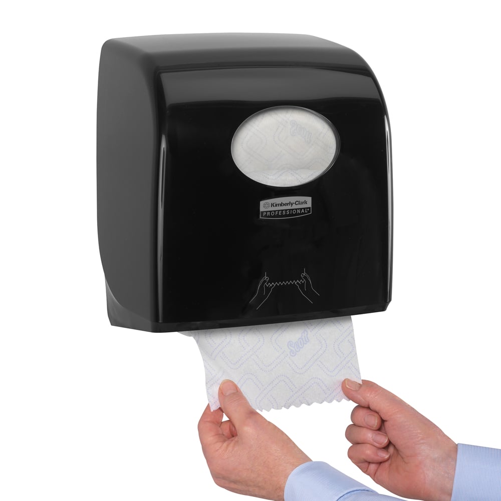 Aquarius™ Slimroll™ Rolled Hand Towel Dispenser 7956 - Black - 7956