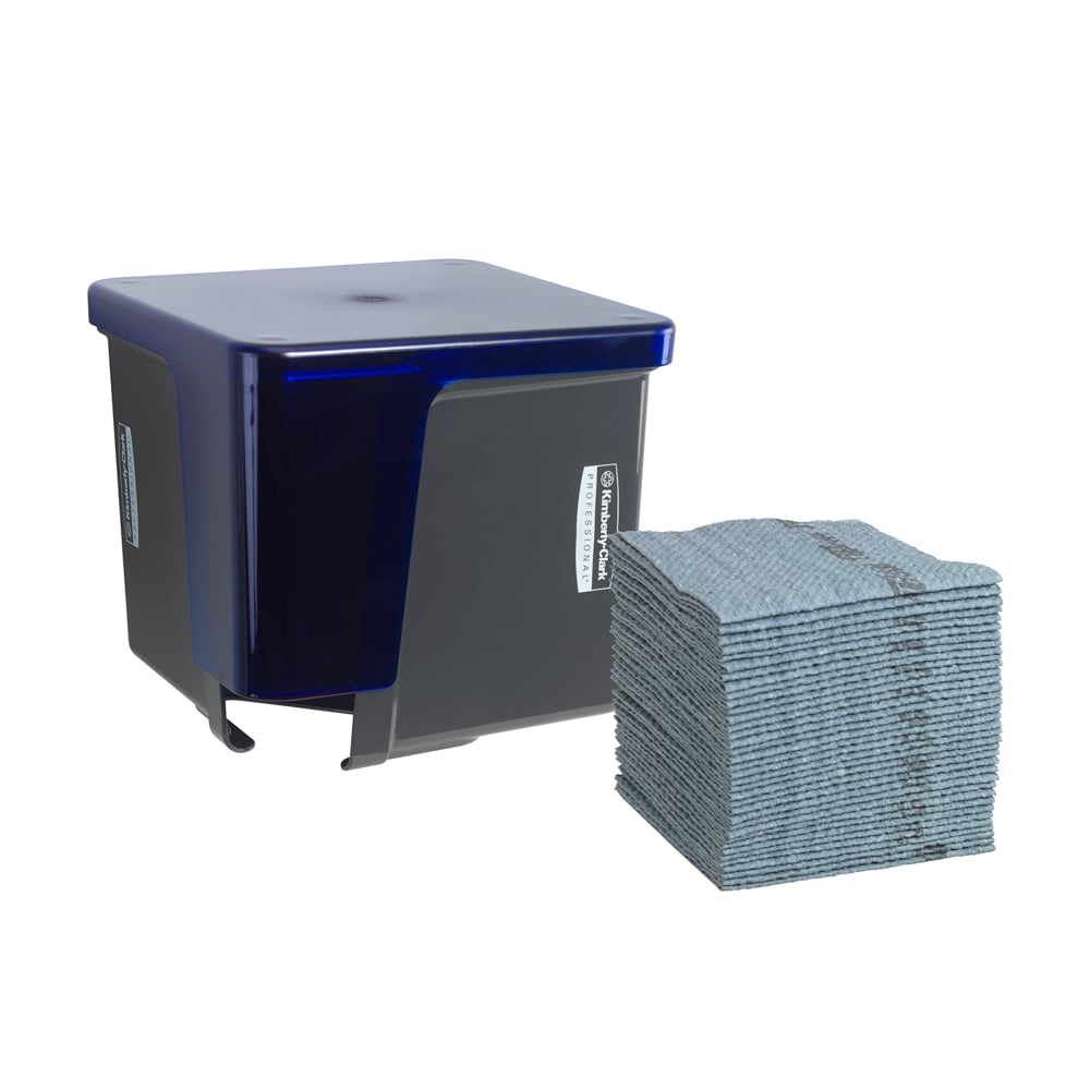 WypAll® Poetsdoek Dispenser 7969  - 1/4 gevouwen, grijs. - 7969