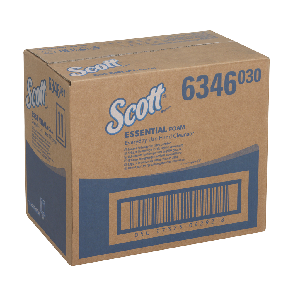 Savon mousse pour les mains à usage quotidien Scott® Essential™ 6346, rose, 12 x 200 ml (2 400 ml au total) - 6346