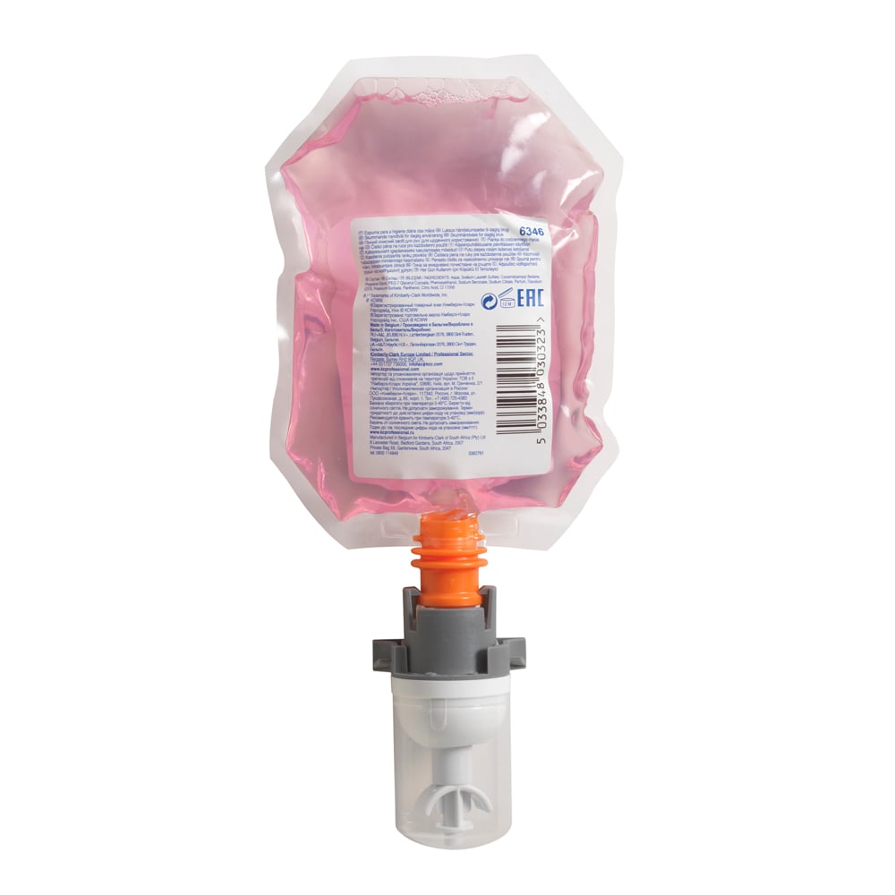 Scott® Essential™ Foam Handreiniger voor Dagelijks Gebruik 6346, Roze, 12 x 200 ml (2400 ml in totaal) - 6346