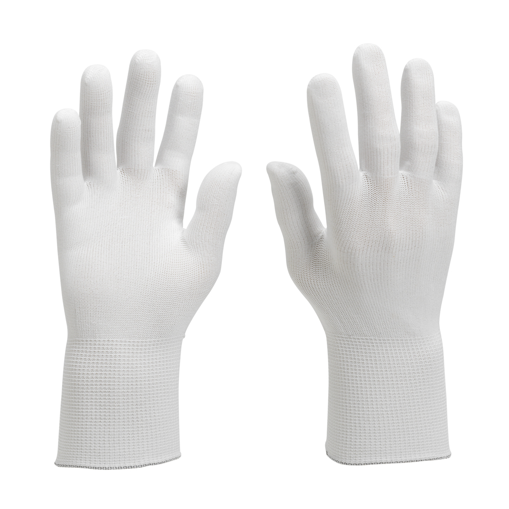 KleenGuard® G35 Nylon Ambidextrous Gloves 38716 - White, XS, 10x24 (240 gloves) - 38716