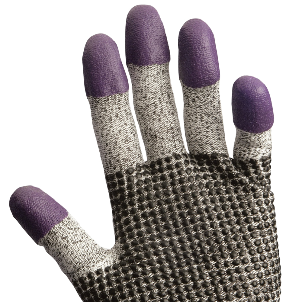KleenGuard® G60 Endurapro™ Dual Grip™ Purple Nitrile Gloves 97430 Grey & Purple, 7, 1x12 (12 gloves) - 97430