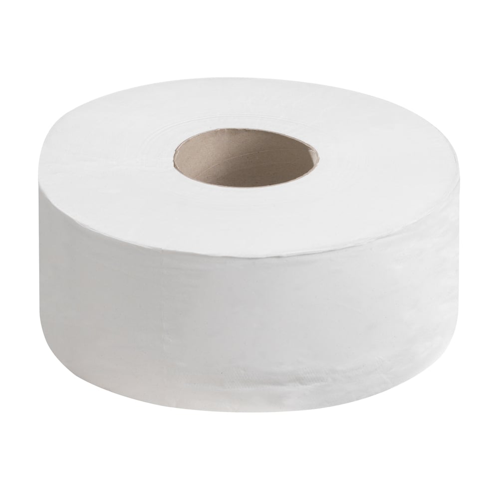 Kleenex® Jumbo Roll Toilet Tissue 8570 - 6 rolls x 500 white, 2 ply sheets (1,140m) - 8570