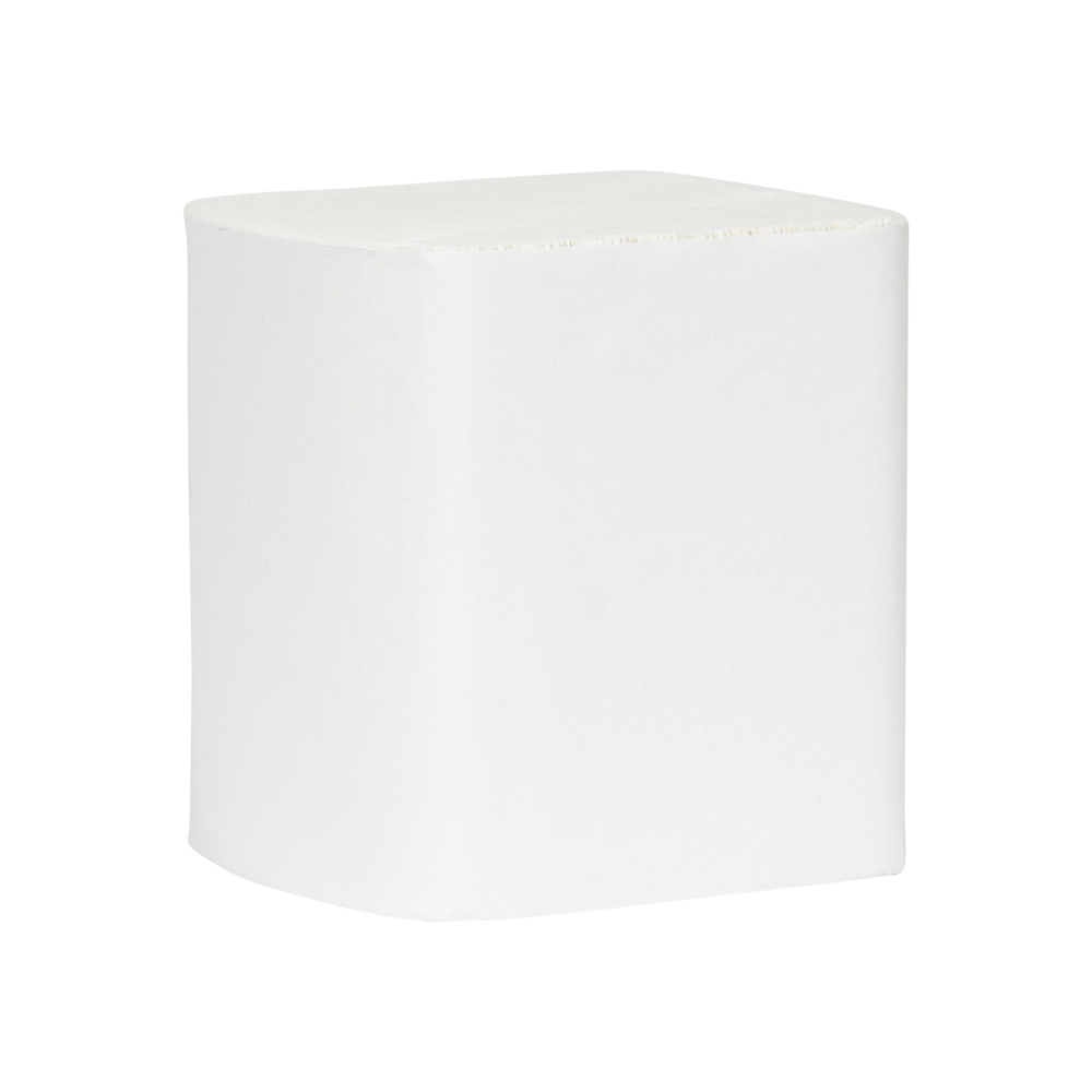 Hostess™ Natura™ Papier toilette plié 8036, 32 paquets de 500 feuilles blanches, 1 épaisseur (16 000 feuilles au total) - 8036