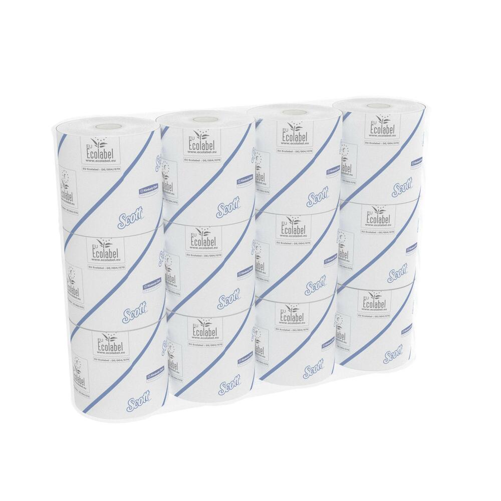 Papier toilette en rouleau standard Scott® Essential™ 8550, 96 rouleaux de 210 feuilles blanches, 2 épaisseurs (20 160 feuilles au total) - 8550