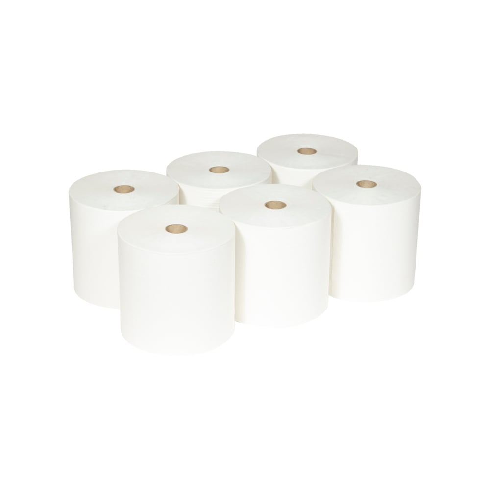 Scott® Essential™ XL Hand Towels 6687 - 6 x 354m white, 1 ply rolls - 6687