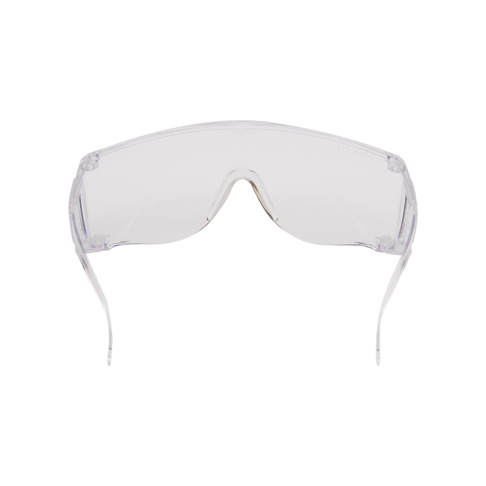 KleenGuard® V10 Unispec II Safety Glasses 25646 - PPE Protective Eyewear - 50 Packs x Individually Wrapped, Clear Lens, Wraparound Glasses (50 Total) - 25646