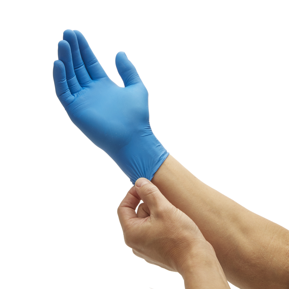 Gants ambidextres KleenGuard® G10 Nitrile 90097 - Bleu, M, 10 x 200 (2 000 gants) - 90097