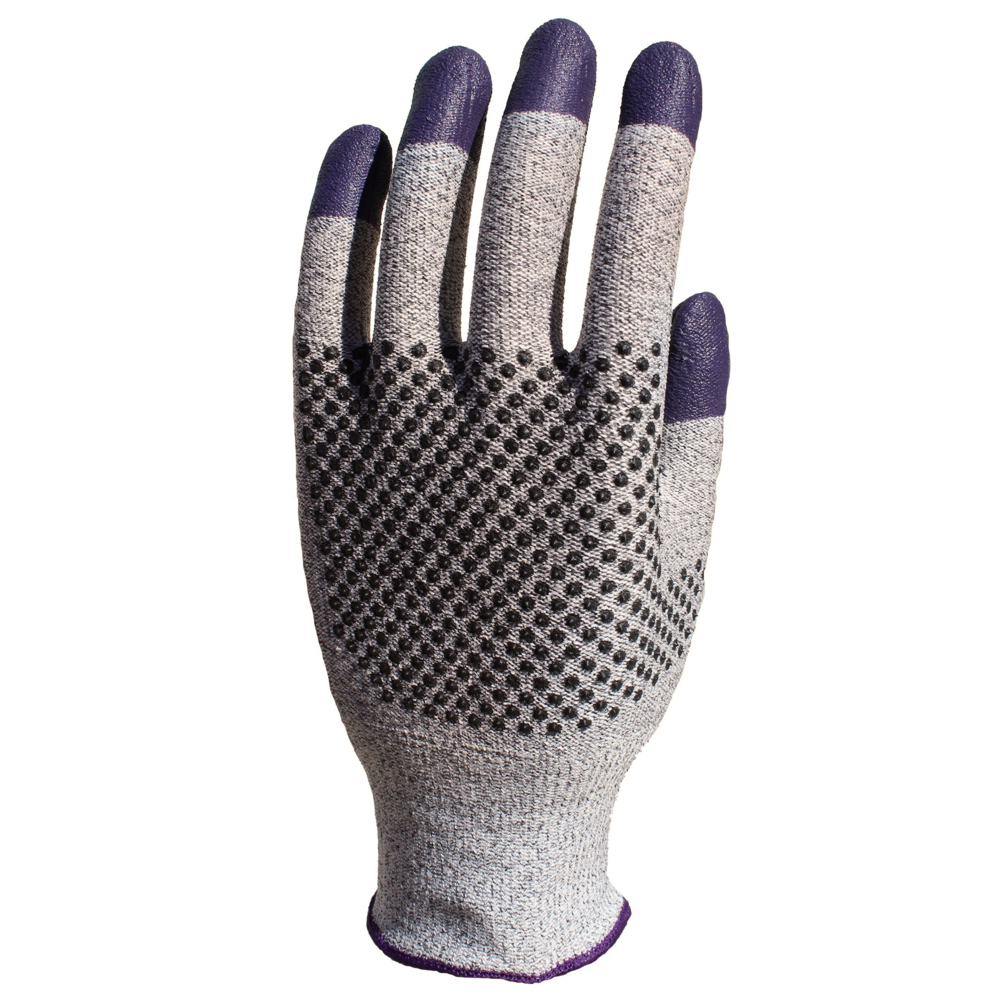 KleenGuard® G60 Endurapro™ Dual Grip Purple Nitrile™ Gloves 97430 Grey & Purple, 7, 1x12 (12 gloves) - 97430