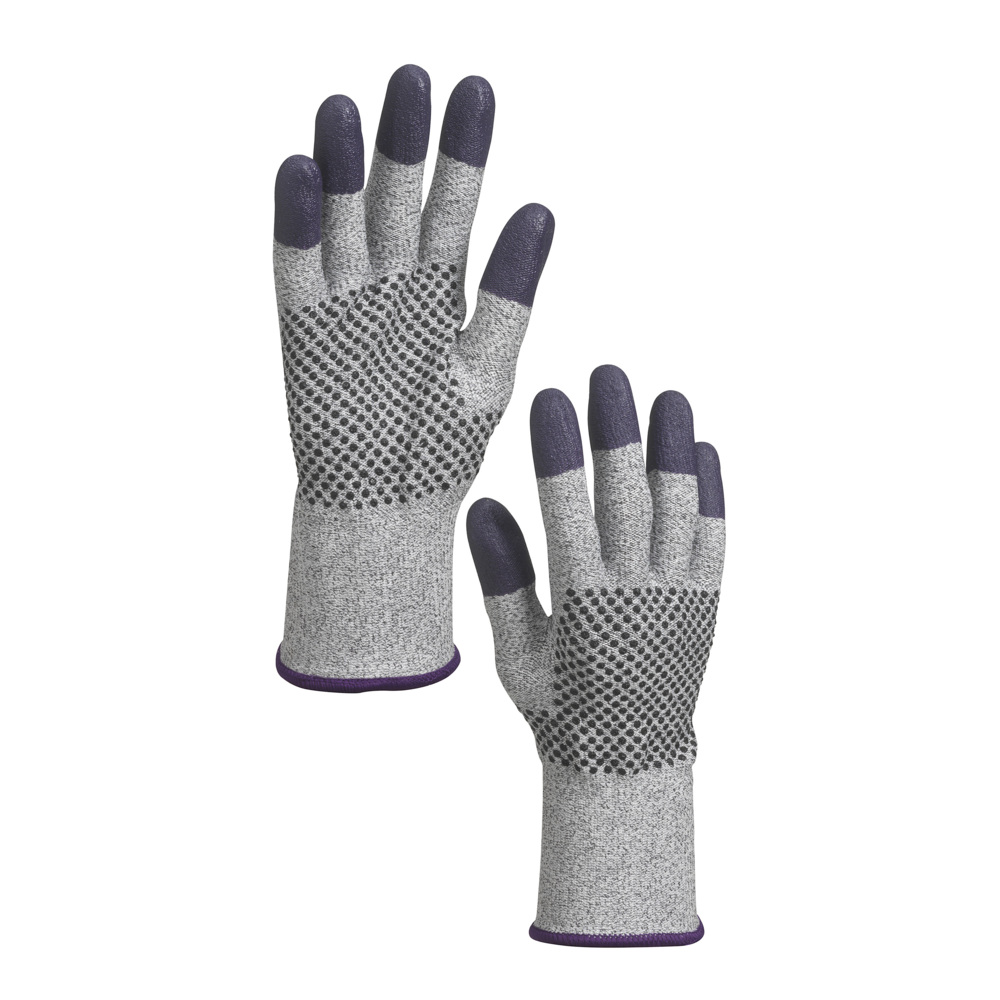 KleenGuard® G60 Endurapro™ Dual Grip™ violette Nitrilhandschuhe 97432 Grau und Violett, 9, 1x12 (12 Handschuhe) - 97432