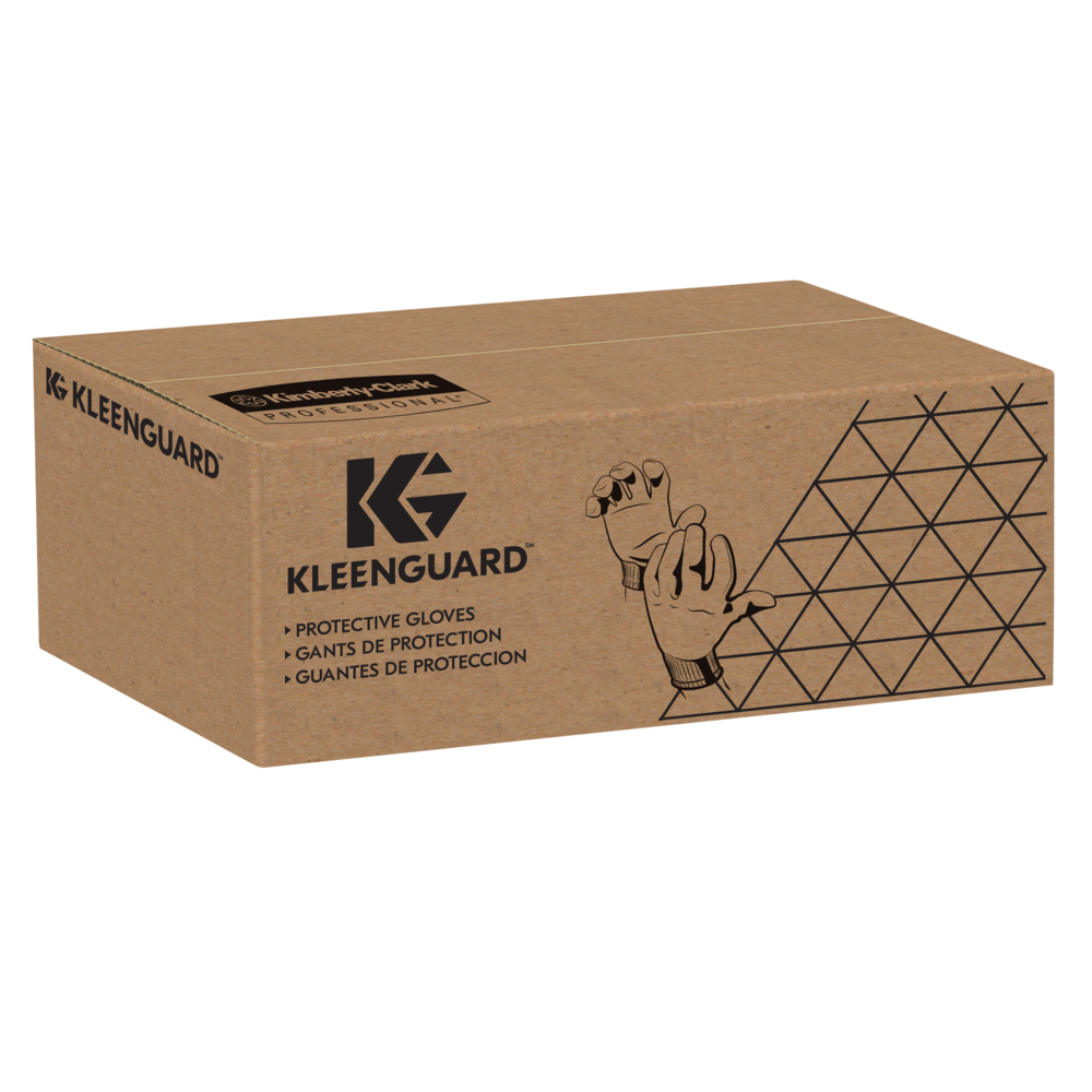 KleenGuard® G60 Endurapro™ Heavy Duty Polyurethane Coated Gloves 98235 - Grey & Black, 7,  1x12 pairs (24 total) - 98235