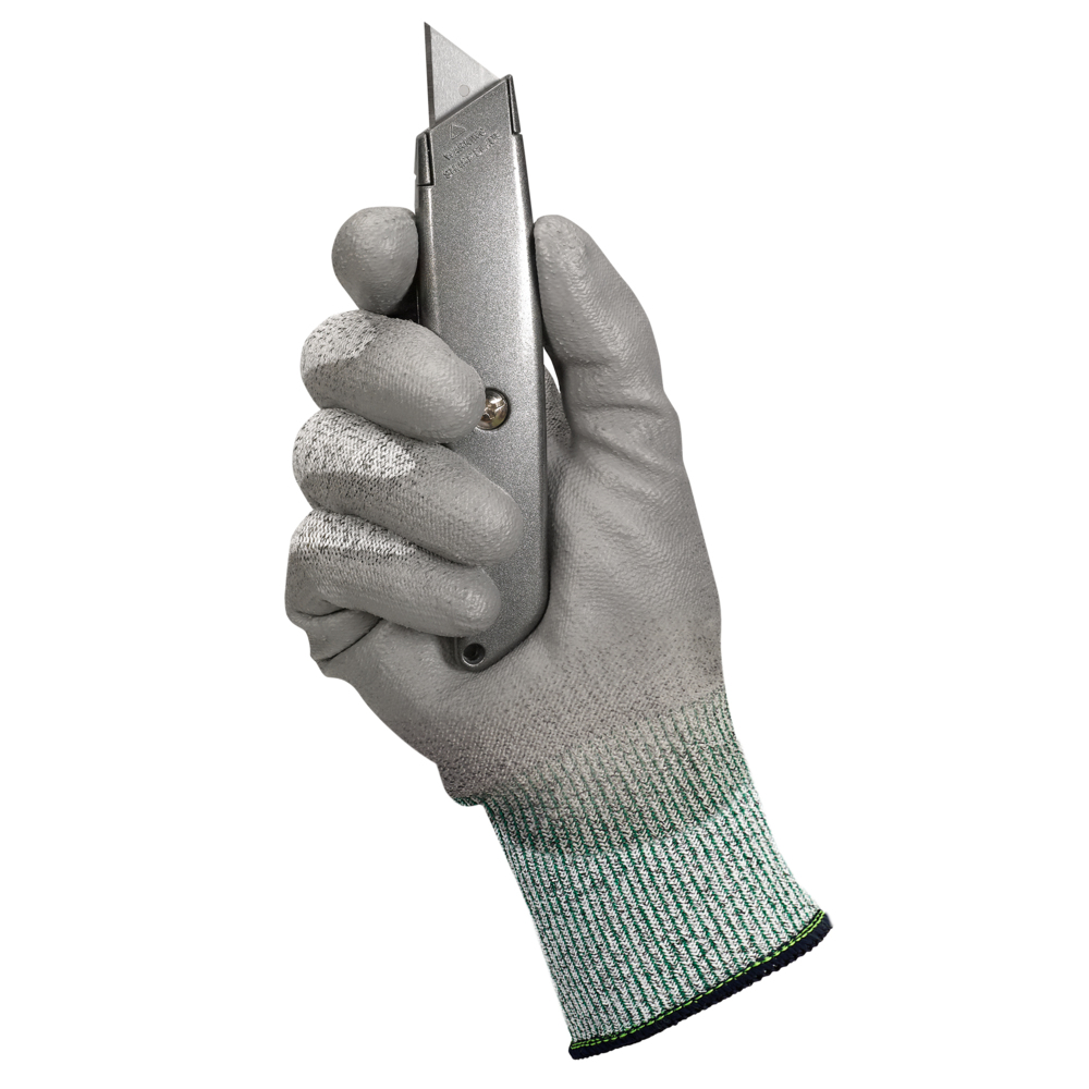 KleenGuard® G60 Endurapro™ Medium Duty Polyurethane Coated Gloves  13825 - Grey, 9, 1x12 pairs (24 gloves) - 13825