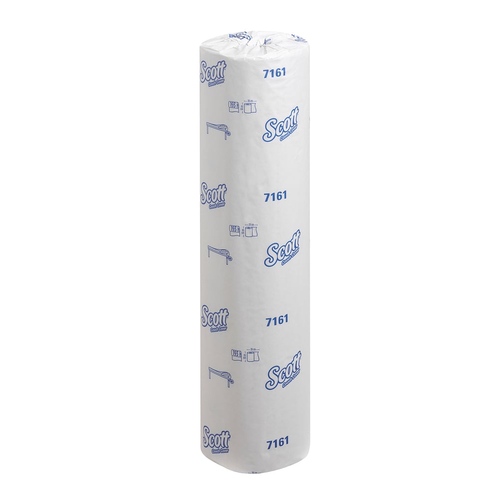 Drap d'examen Scott® Essential™ (50W) 7161 - 6 rouleaux de 193 formats blancs, 1 épaisseur - 7161