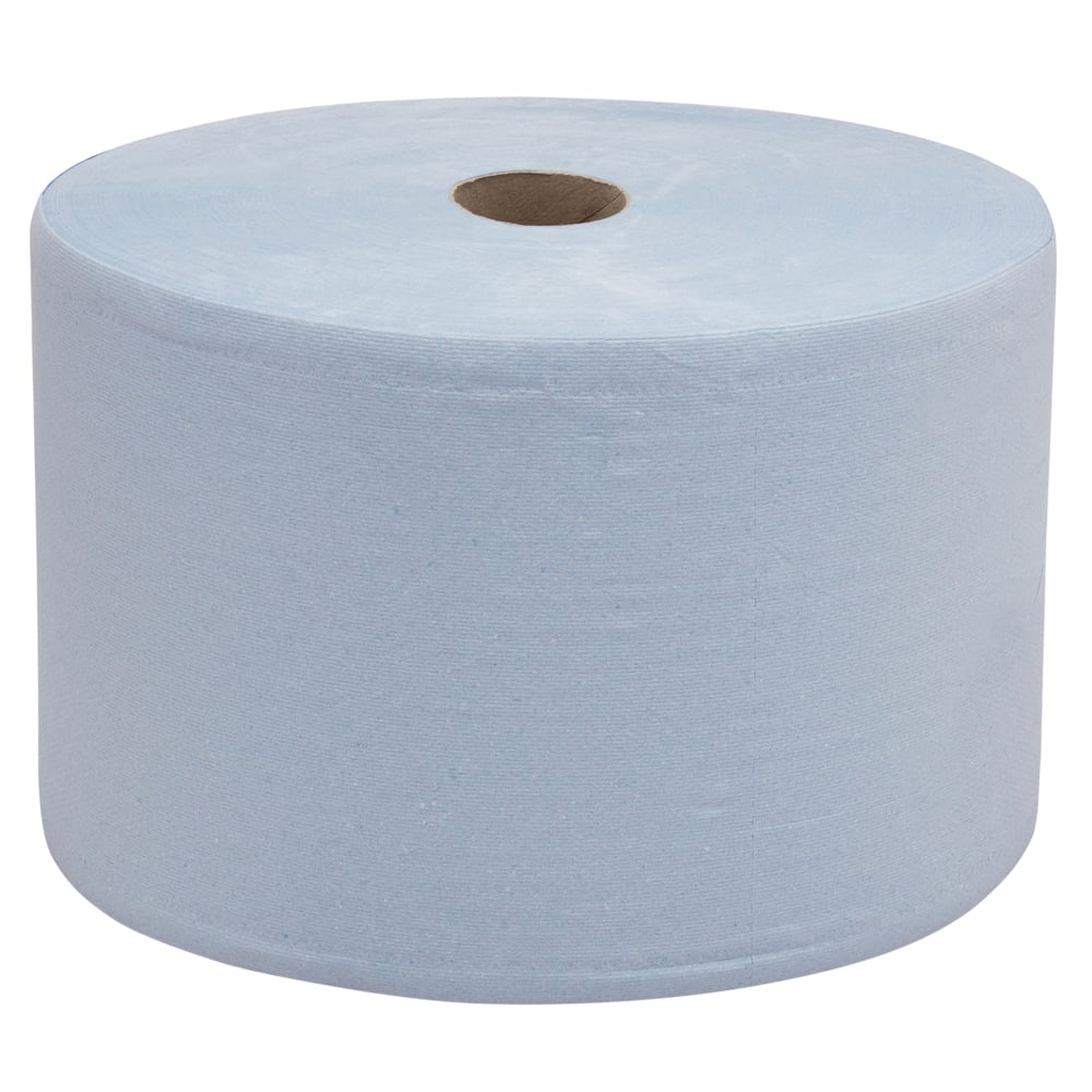 WypAll® Cleaning & Maintenance Wiping Paper L20 Jumbo Roll - Extra Long 7317 - 1 roll x 1,000 sheets, 2 ply, blue - 7317