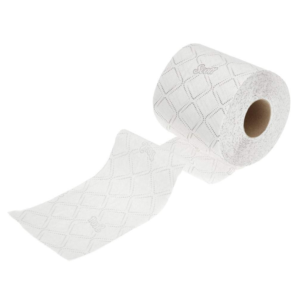 Papier toilette en rouleau standard Scott® Essential™ 8550, 96 rouleaux de 210 feuilles blanches, 2 épaisseurs (20 160 feuilles au total) - 8550