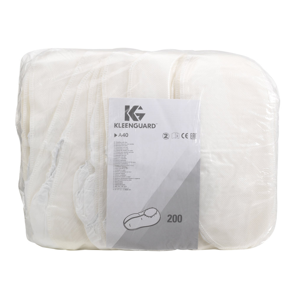 KleenGuard® A10 Overschoen met zool voor licht werk 82730 - Wit, 2XL, 1x200 (200 in totaal) - 82730