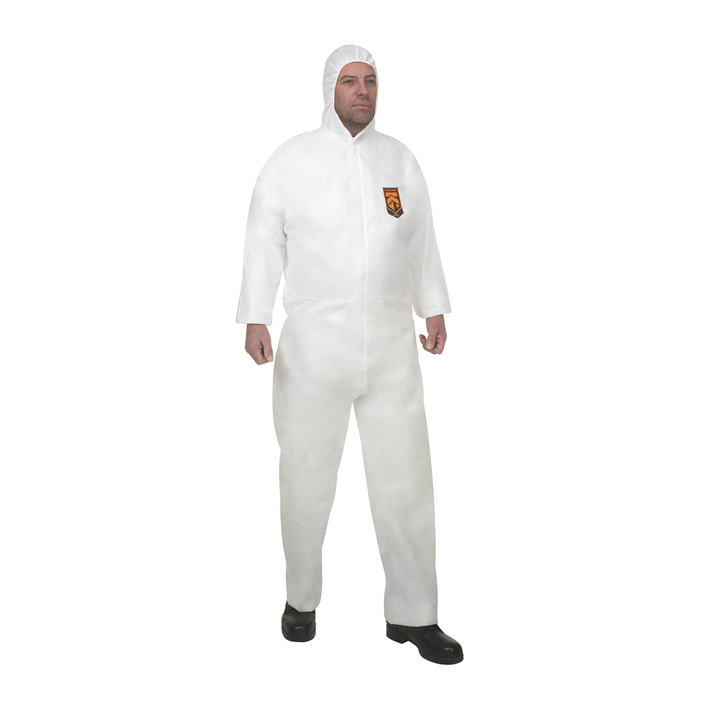 KleenGuard® A20+ Breathable Particle Protection Hooded Coveralls 95160 - White, M, 1x25 (25 total) - 95160