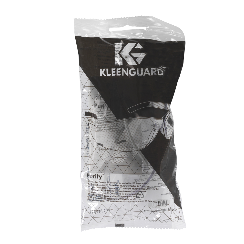 KleenGuard® V20 Purity Schutzbrillen mit Antibeschlag-Beschichtung, U25654 – 12 Universalbrillen mit klaren Sichtscheiben pro Packung - 25654