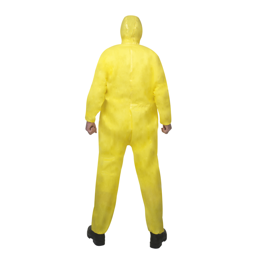 KleenGuard® A71 Chemical Spray Protection Coveralls 96760 - Yellow, M, 1x10 (10 total) - 96760