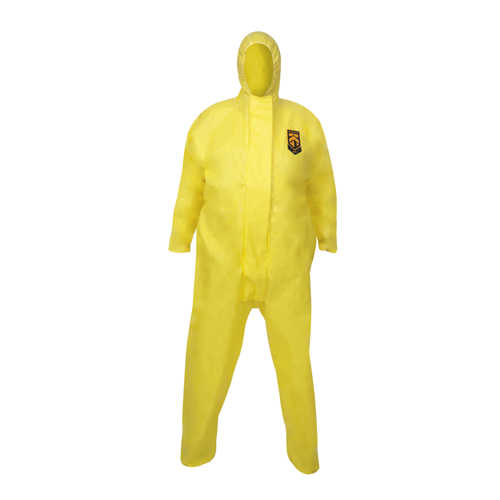 KleenGuard® A71 Chemical Spray Protection Coveralls 96770 - Yellow, L, 1x10 (10 total)