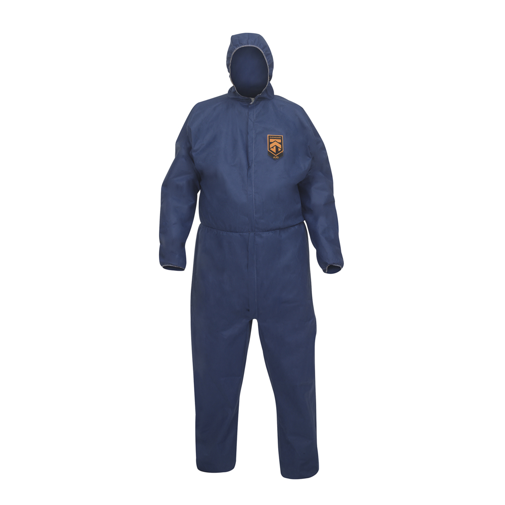 KleenGuard® A50 Breathable Splash & Particle Protection Hooded Coveralls 96920 - Blue, 3XL, 1x20 (20 total) - 96920