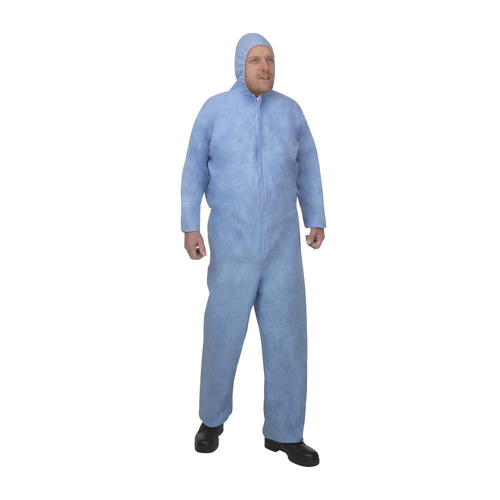 KleenGuard® A65 Flame Retardant Hooded Coveralls 99790 - Blue, 4XL, 1x25 (25 total) - 99790