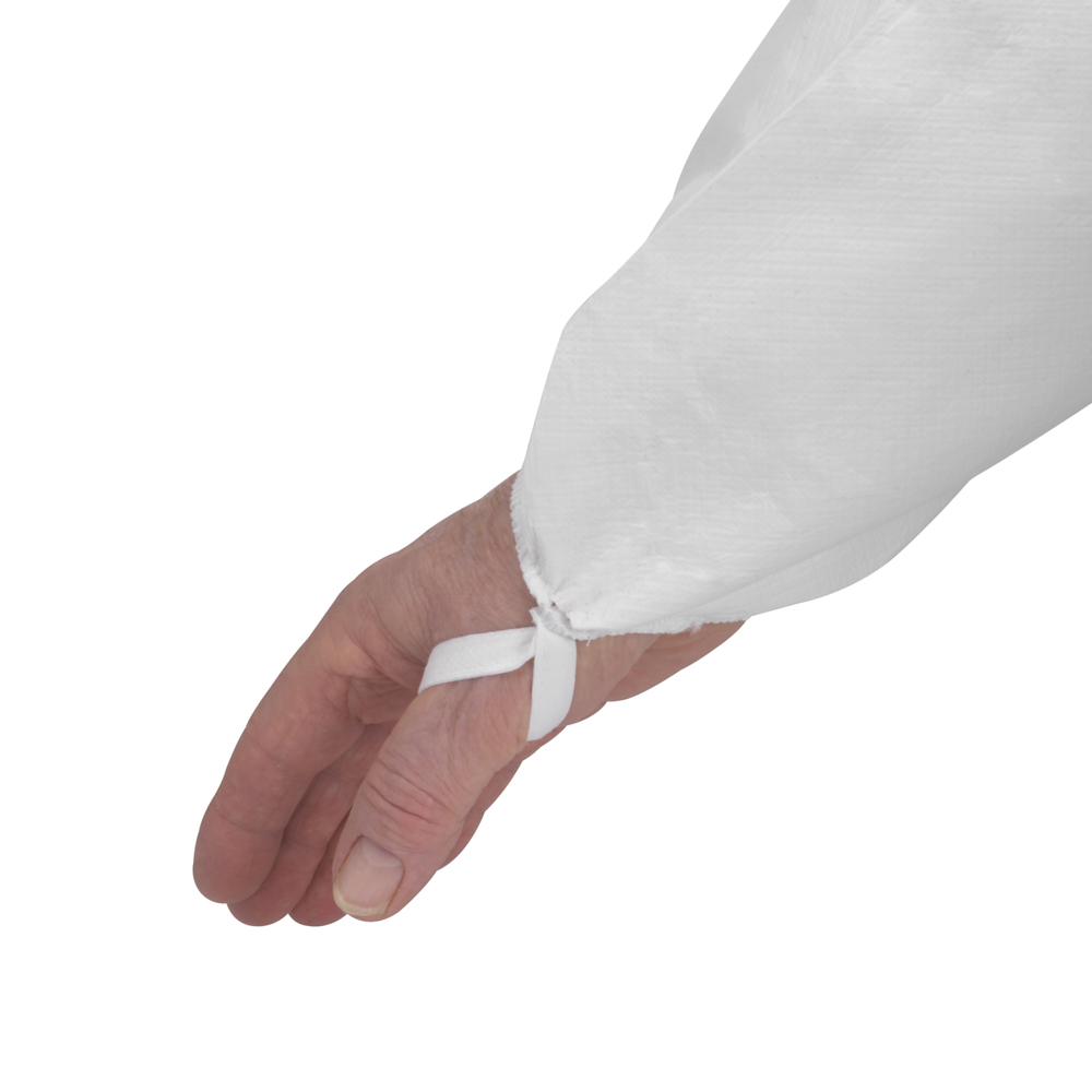 Combinaison respirante à capuche contre les liquides et les particules KleenGuard® A45 99690 - Blanc, taille XXL, 1 x 25 (25 pièces au total) - 99690