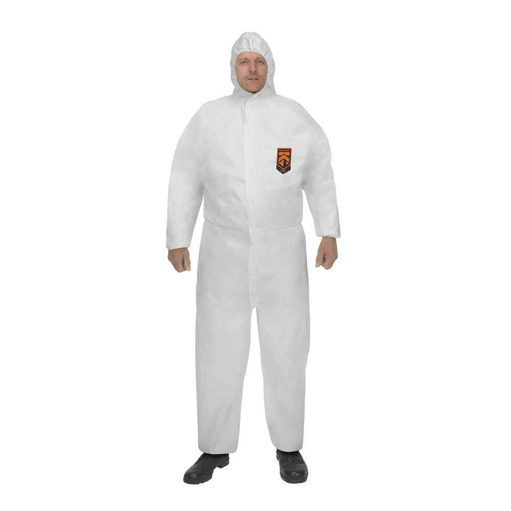 Combinaison respirante à capuche contre les liquides et les particules KleenGuard® A45 99690 - Blanc, taille XXL, 1 x 25 (25 pièces au total) - 99690