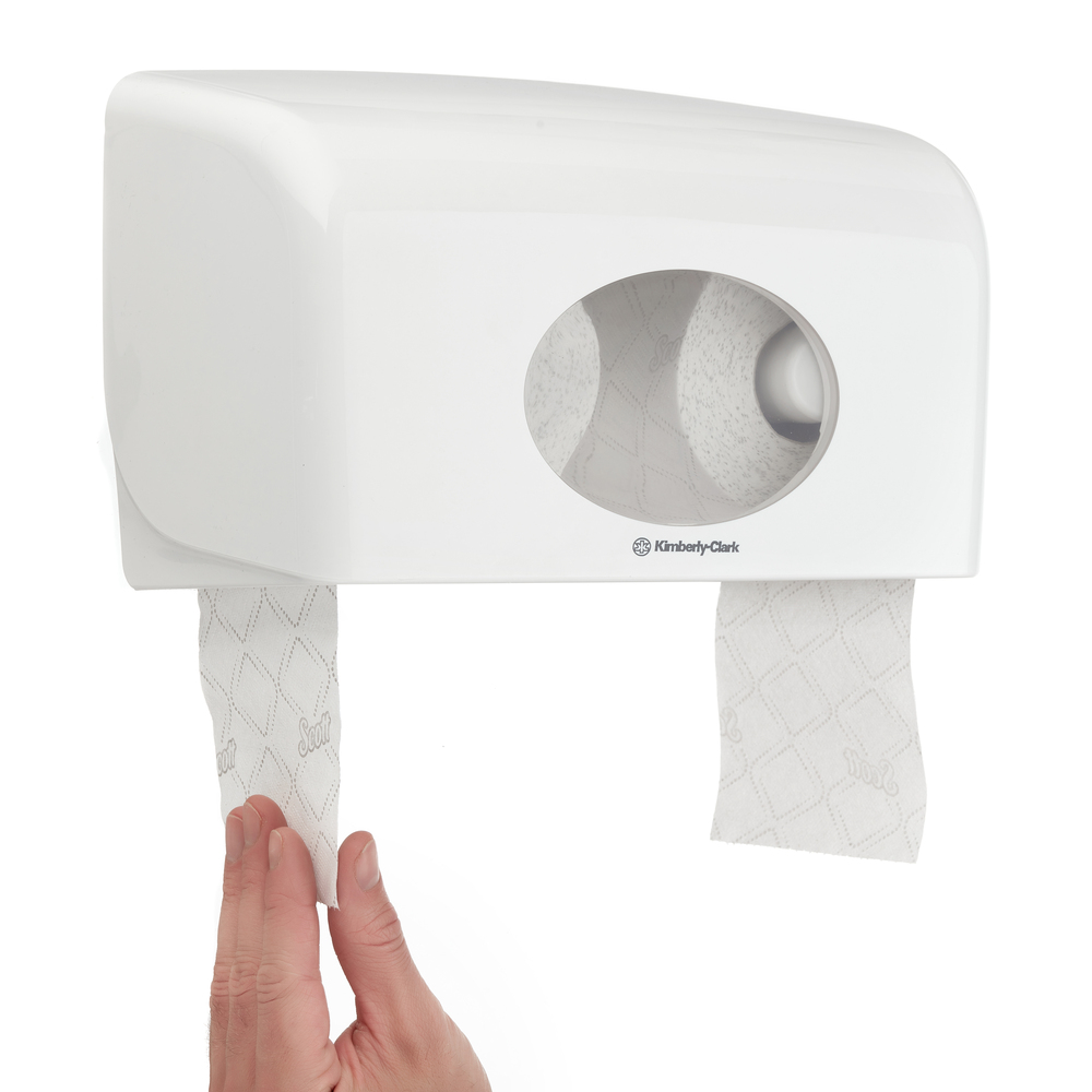 Papier toilette en rouleau standard Scott® Essential™ 8550, 96 rouleaux de 210 feuilles blanches, 2 épaisseurs (20 160 feuilles au total) - 8550