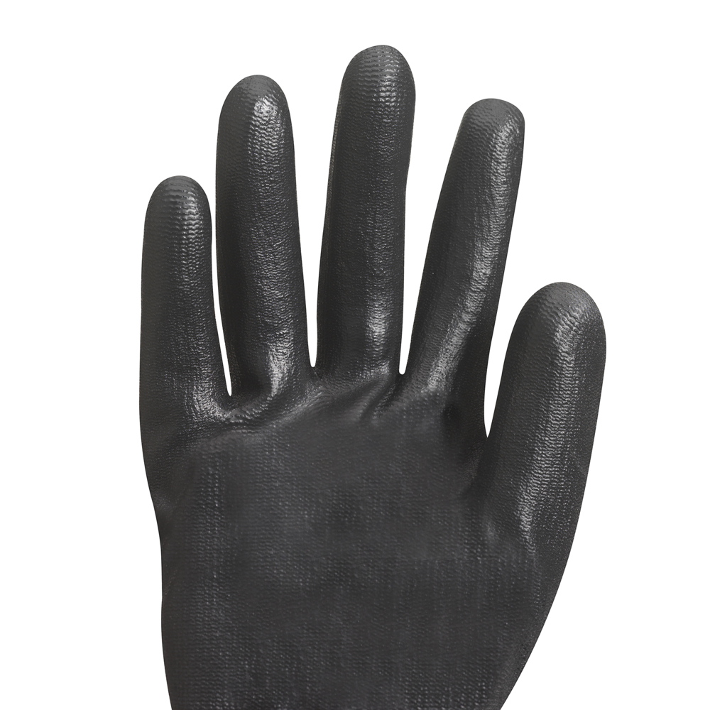 KleenGuard® G40 polyurethanbeschichtete handspezifische Handschuhe 13837 – Schwarz, 7, 5x12 Paar (120 Handschuhe) - 13837