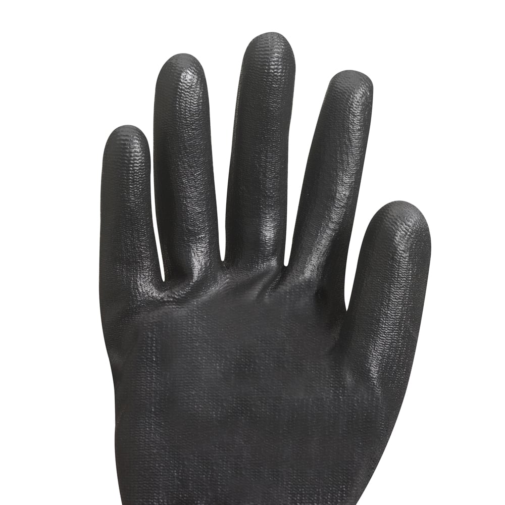 KleenGuard® G40 polyurethanbeschichtete handspezifische Handschuhe 13840 – Schwarz, 10, 5x12 Paar (120 Handschuhe) - 13840