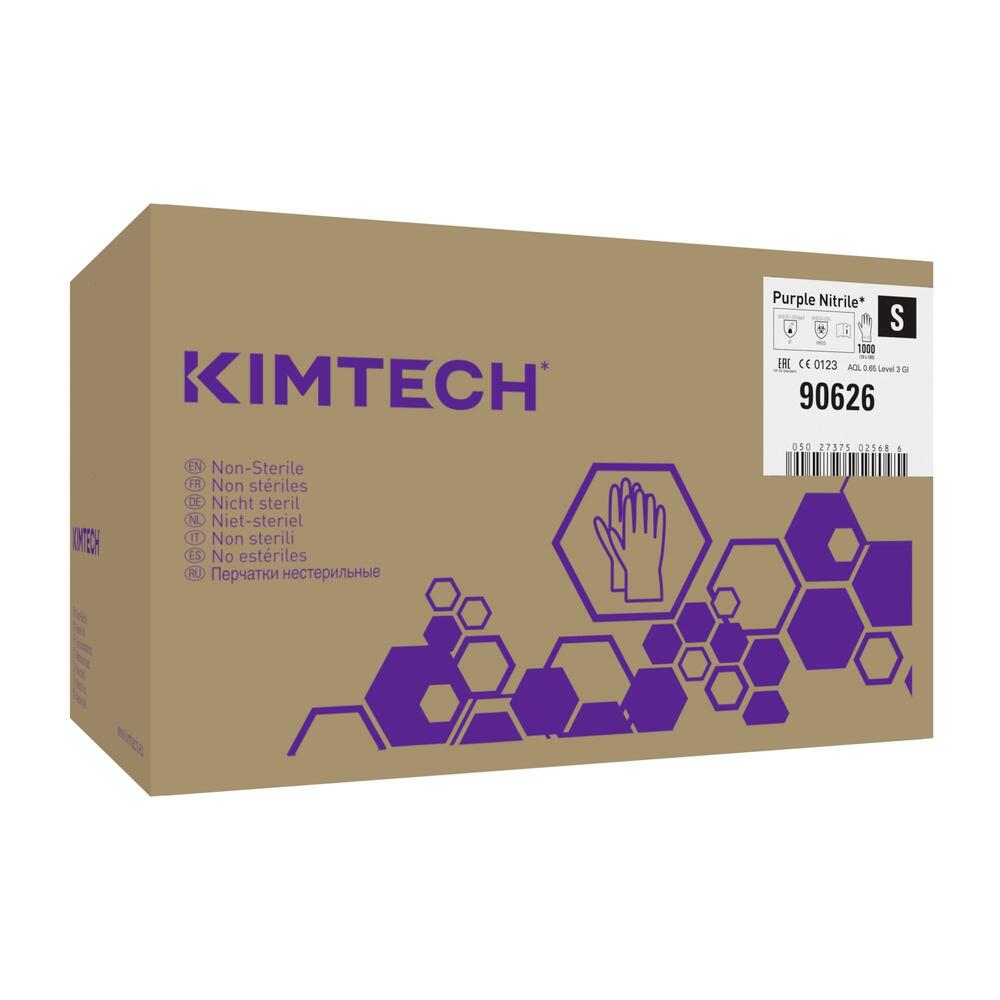 Kimtech™ Purple Nitrile™ beidseitig tragbare Handschuhe 90626 – Violett, S, 10x100 (1.000 Handschuhe) - 90626