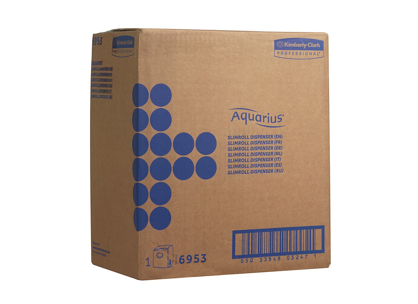 Aquarius™ Slimroll™ Rolhanddoek Dispenser 6953 - Wit  - 6953