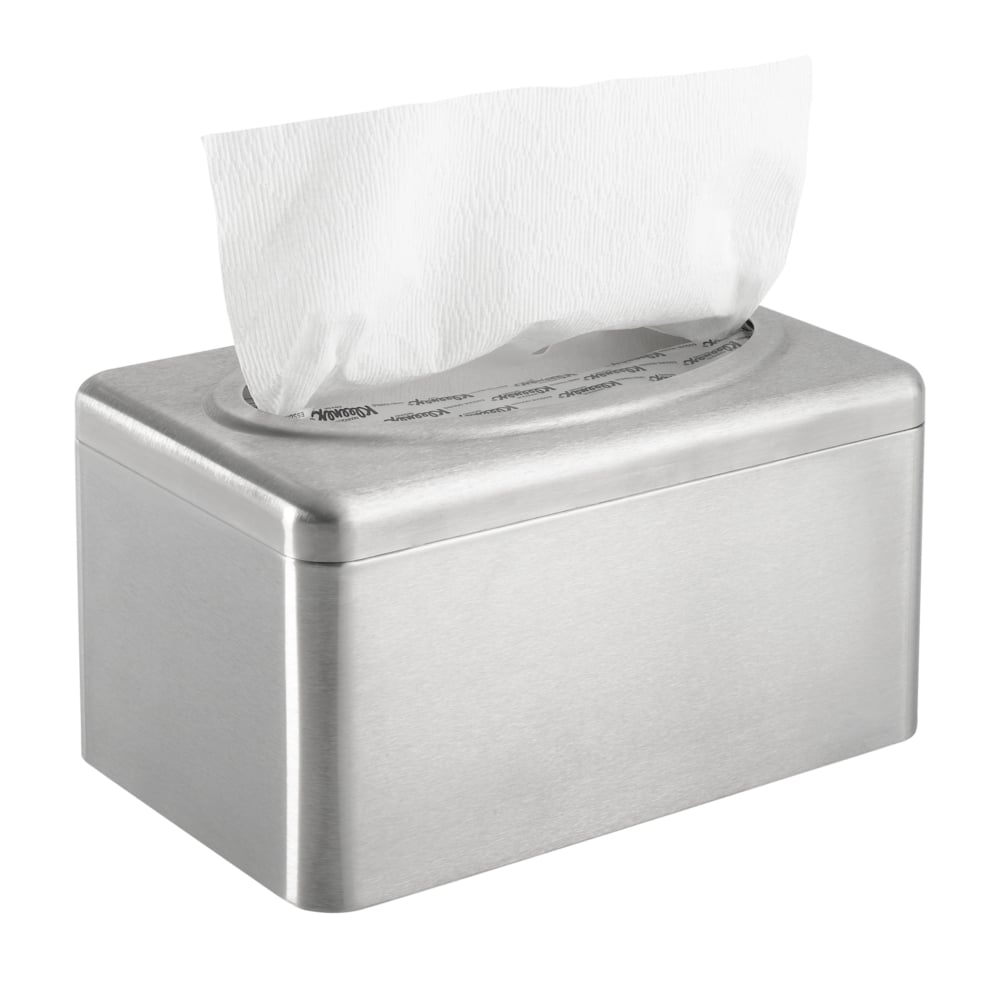 Distributeur d'essuie-mains en boîte distributrice Kleenex® 9924 - Acier inoxydable - 9924