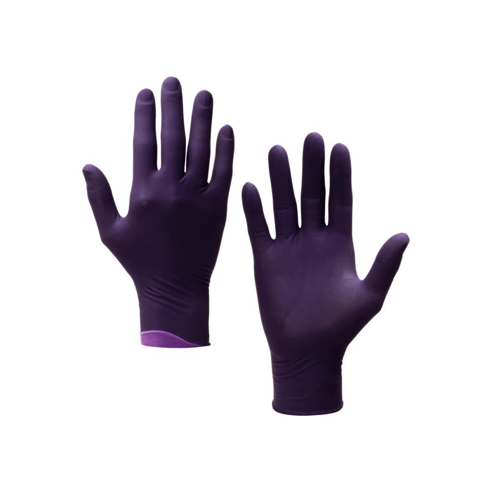 Kimtech™ Prizm™ mehrschichtige Neopren-Nitrilhandschuhe - 25 cm, beidhändig tragbar 99224 - dunkel violett / dunkel magenta / L – 10 Boxen x 100 Einmalhandschuhe (1.000 Handschuhe) - 99224