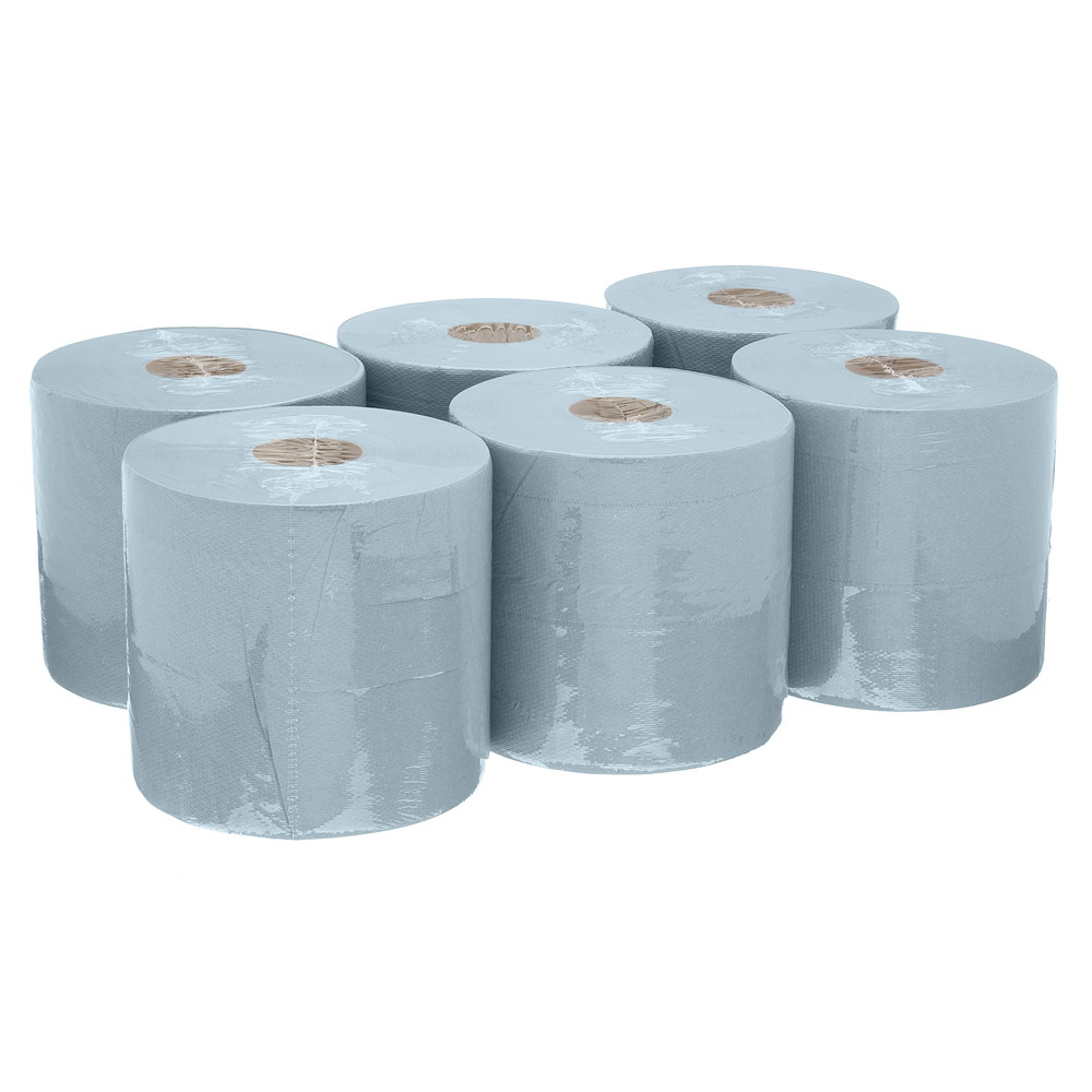 Essuyeurs 7492 WypAll® Nettoyage Magasins & Points de vente L10 Bobine à dévidage central pour Roll Control™ - 6 rouleaux de 400 formats, 1 épaisseur, blancs - 7492