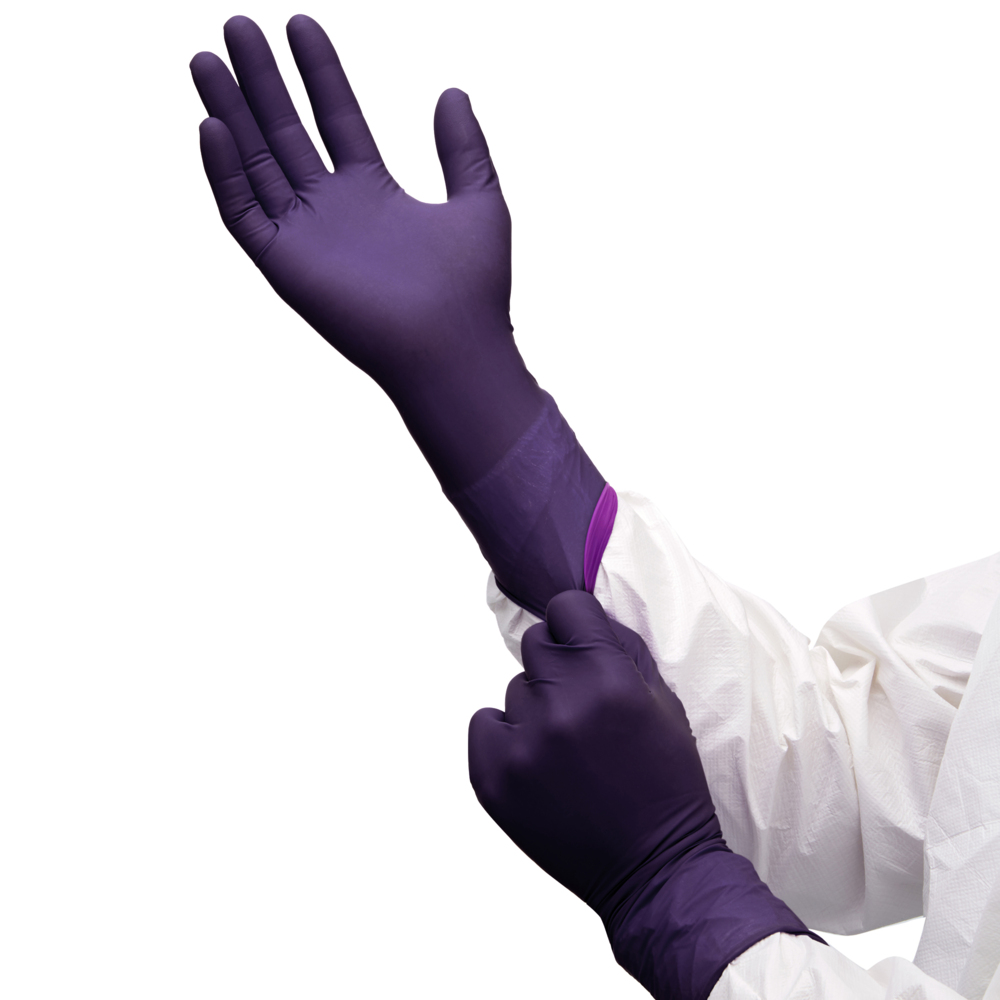 Kimtech™ Prizm™ Xtra™ Multi Layered Neoprene-Nitrile Gloves - 30 cm Ambidextrous 99252 - Dark Violet / Dark Magenta / S - 10 Boxes x 50 Disposable Gloves (500 Gloves) - 99252