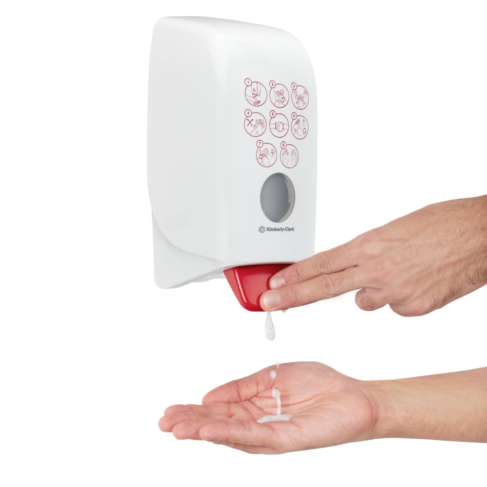 Aquarius™ Hand Sanitiser Dispenser 7124 - White, 1 Ltr - 7124