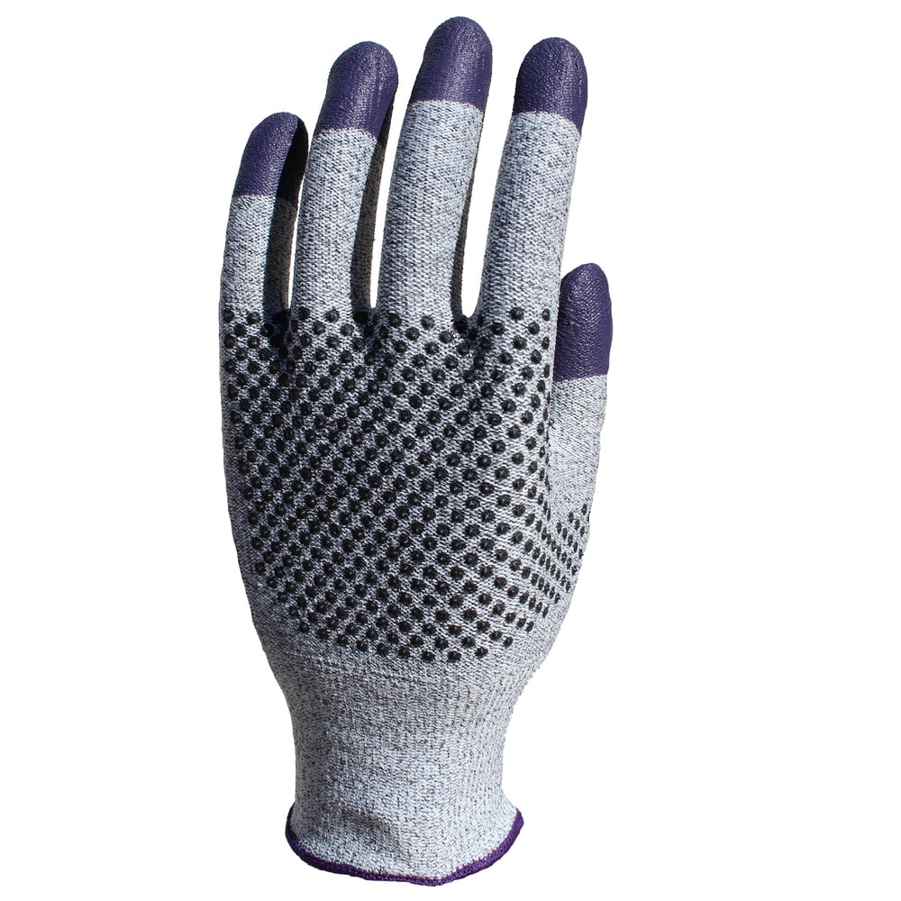 KleenGuard G60 Endurapro™ Dual Grip Purple Nitrile Gloves (97431), Grey & Purple Size 8, 1 Pack / Case, 12 Pairs / Pack (24 gloves) - 991097431