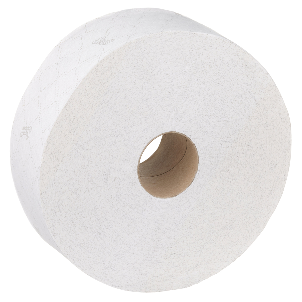 Rouleau de papier toilette Jumbo Scott® Essential™ 8522 - Rouleau de papier toilette Jumbo - 12 rouleaux de 474 feuilles de papier toilette 2 épaisseurs (2 160m au total) - 8522