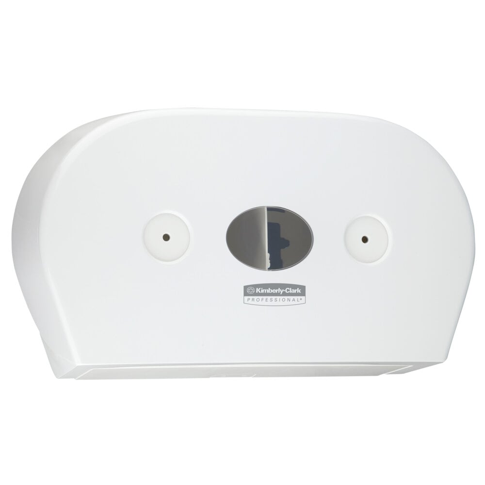 Aquarius™ Mini 7186 centerfeed toiletpapier dispenser voor twee rollen - 1 witte toiletpapierdispenser - 7186