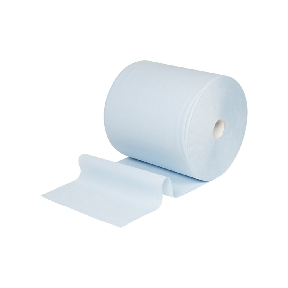 WypAll® L10 poetdoeken voor oppervlaktes 7240 - Jumbo Xtra brede poetsdoekrol - 1 blauwe rol x 1.000 papieren poetsdoeken - 7240