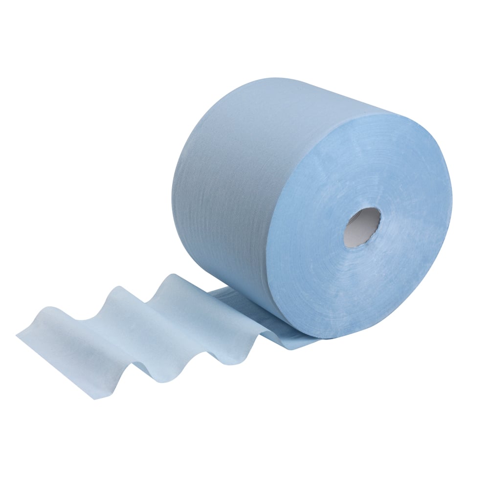 WypAll® L10 Surface Wiping Paper 7200 - Jumbo Roll - 1 Blue Roll x 1,000 Paper Wipes - 7200