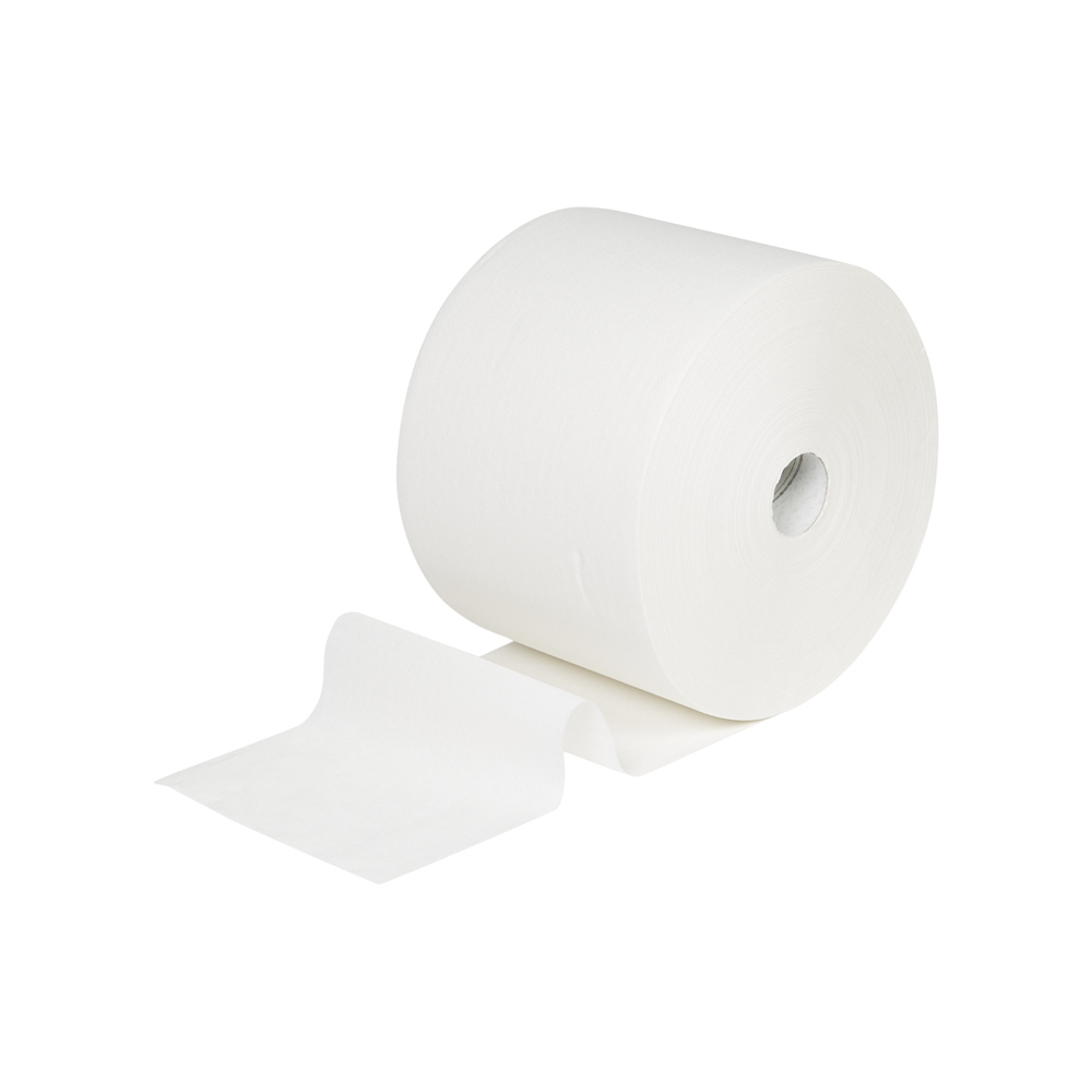 WypAll® wegwerp poetsdoeken voor oppervlakken, L10 Jumborol 7202 - 1 rol x 1000 vellen, 1-laags, wit - 7202